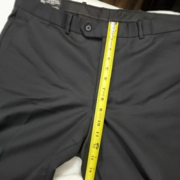 Wool Mens black formal pants trousers - Picture 11 of 16